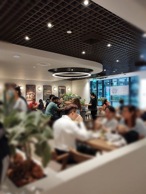 Nice dining space  at VEGANBURG - Woodleigh Mall in Central Singapore