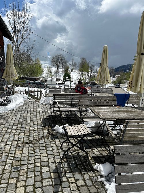 Seating outside   at Artemisia  in Stiefenhofen