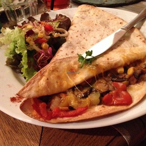 Quesadilla  at Bistrot and Chocolat in Strasbourg