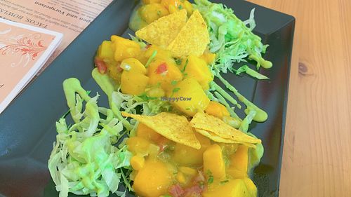 vegan mango ceviche  at D'ouro Soulfood Bistro in Salzburg