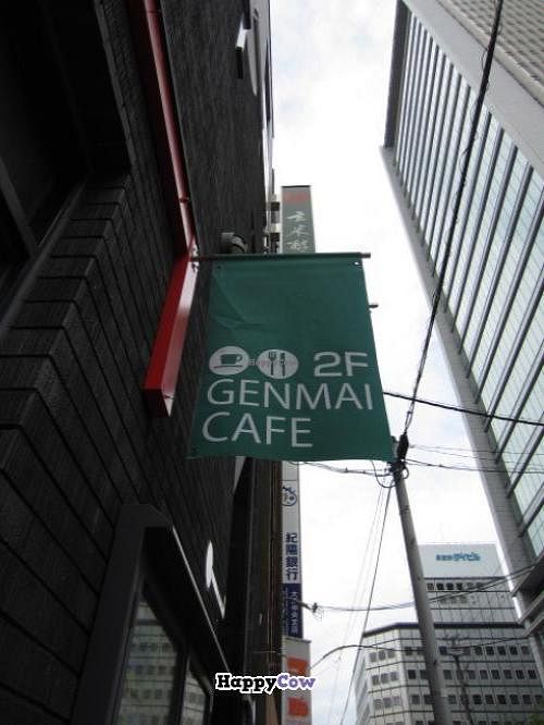Genmai Cafe sign. at Genmai Cafe in Osaka