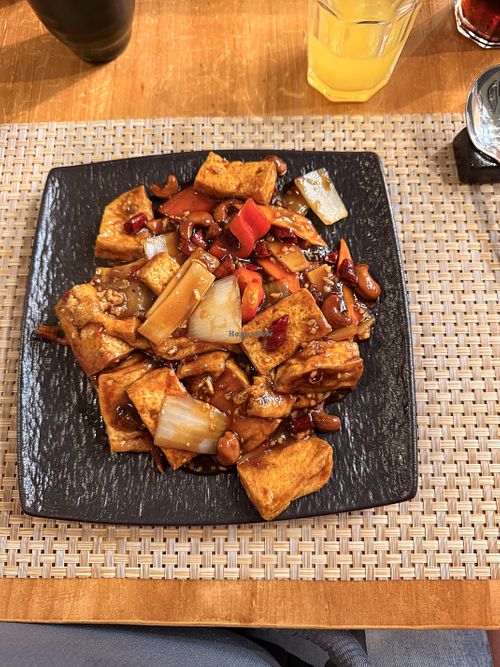 Ku Pao tofu - very spicy and remember to ask for a side of rice etc, I forgot!  at West View Restaurant in Windermere