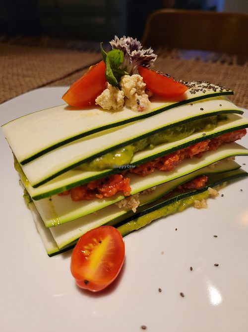 Raw lasagne at Wild in Ubud