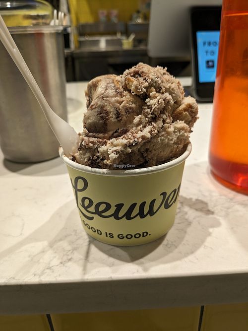 Vegan Churro and fudge at Van Leeuwen Ice Cream - Prospect St NW in Washington