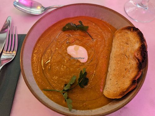 Soup at Pastan Barcelona in Barcelona