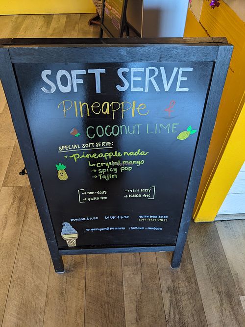 Nondairy soft serve at NUM NUM BOBA - South Reno in Reno