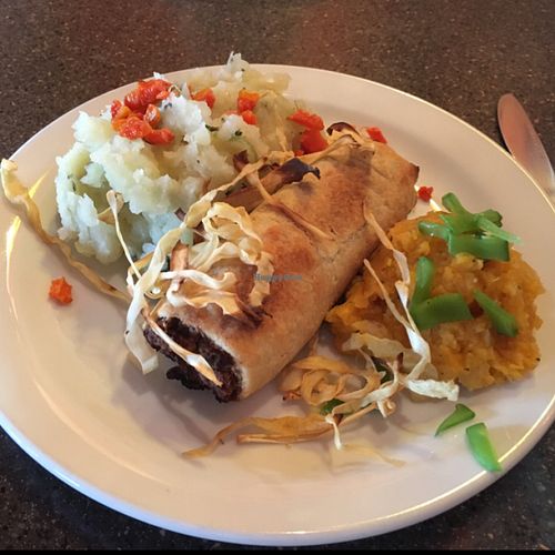 sausage roll, neeps and tatties  at Lastbus Works Canteen in New Pitsligo