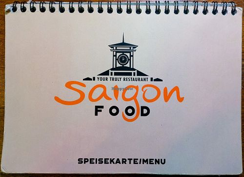 Menu page at Saigon Food Restaurant at Saigon Food Restaurant in Berlin