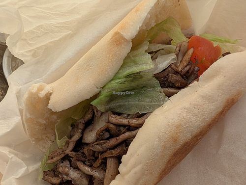 Mushroom pita at Barra Falafel Zona Colonial in Santo Domingo