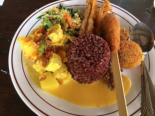 Nasi campur - so good  at Siboghana Waroeng in Ubud