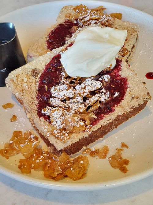 Brunch French toast 😋🤤 at Planta - Brentwood in Los Angeles