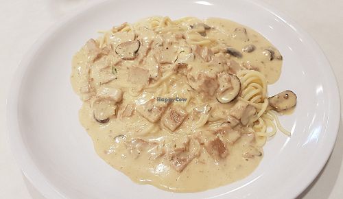 Spaghetti Cabonara at Vegipai Cafe in Kuala Lumpur