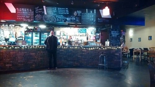bar at The Flying Duck in Glasgow