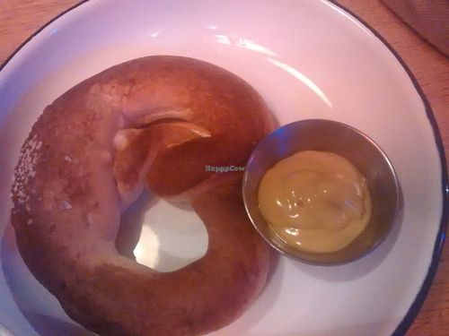 Oktoberfest - pretzel and mustard at The Flying Duck in Glasgow