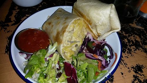 Mac cheese burrito at The Flying Duck in Glasgow