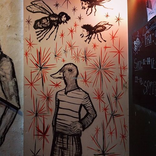 Wall Art at The Flying Duck in Glasgow