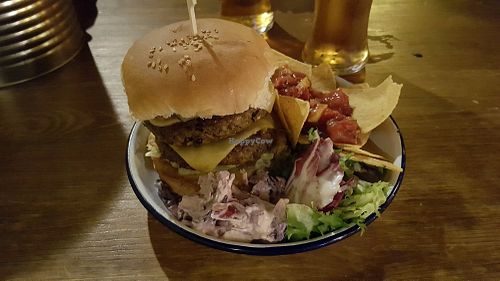 Hero burger at The Flying Duck in Glasgow