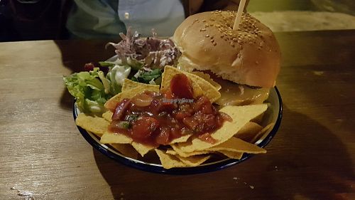 Standard burger at The Flying Duck in Glasgow