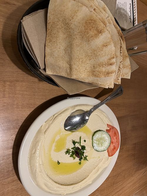 Regular size hummus appetizer   at Aladdin's Eatery in Pittsburgh