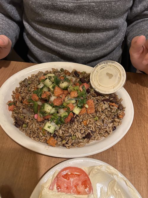 Jasmines Favorite with Lebanese Salata   at Aladdin's Eatery in Pittsburgh