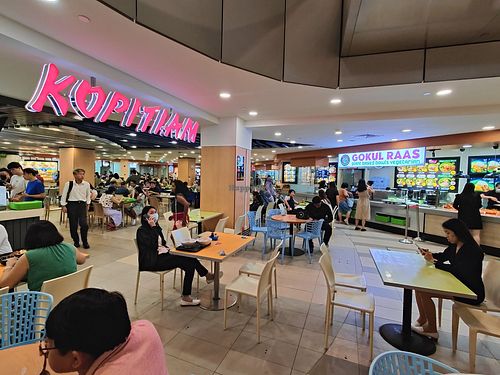 Stall #12 is at entrance of kopitiam food court at Gokul Raas Vegetarian - VivoCity in Central Singapore