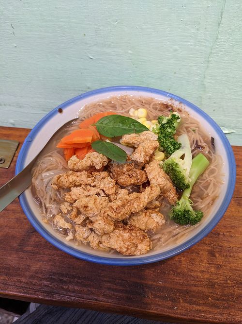 One large bowl at Vege Vermicelli - 文大叔蔬食麵線 in Taipei