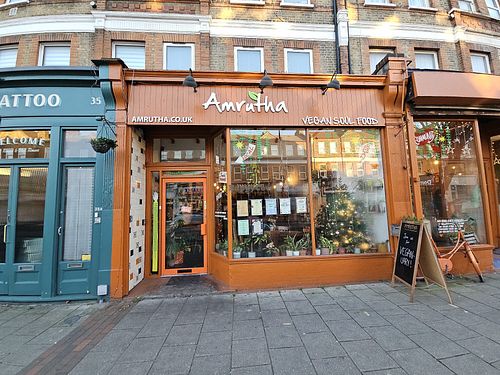 Shop front at Amrutha - Honor Oak in South East London