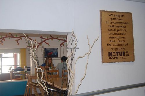 Commitment to sustainability and responsible consumerism at Natura Cafe in South East London