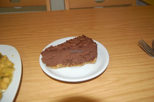 Vegan Chocolate Cheesecake at Natura Cafe in South East London