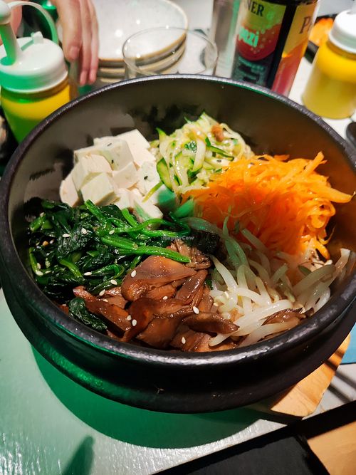 Bibimbap with Tofu, without egg at 89 Anju in Munich
