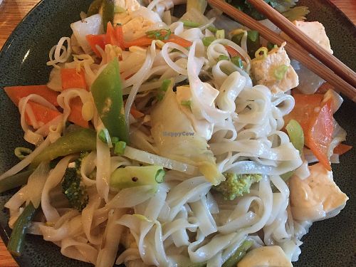 Pan fried noodles with tofu at Da Tang Noodle House - Chi Asian Bistro in Galway