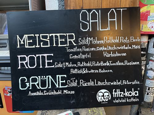 menu  at Taco Meister in Berlin