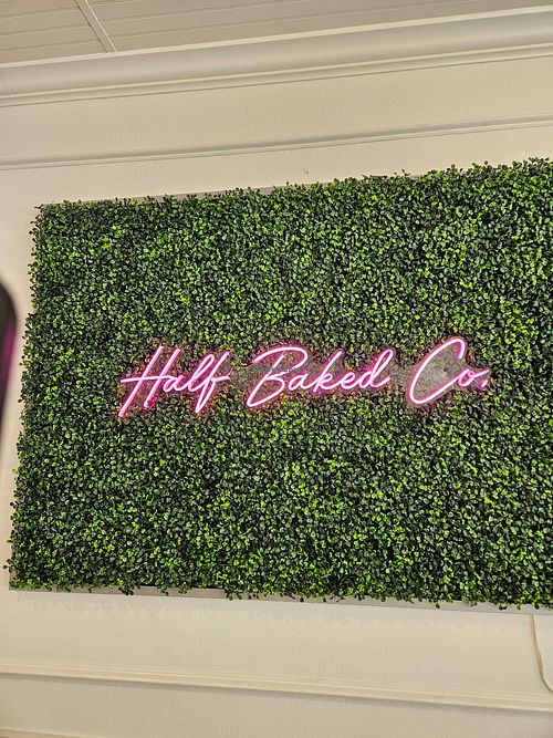 Wall art at Half Baked Company in Burbank