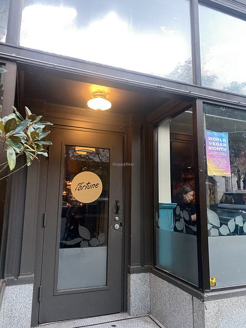 Upon Arrival (Notice World Vegan Month Signage) 🥰  at Fortune in Portland