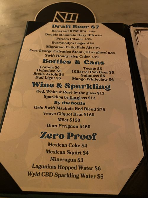 Zero Proof Options or They Can Mix Up a Mocktail   at Fortune in Portland