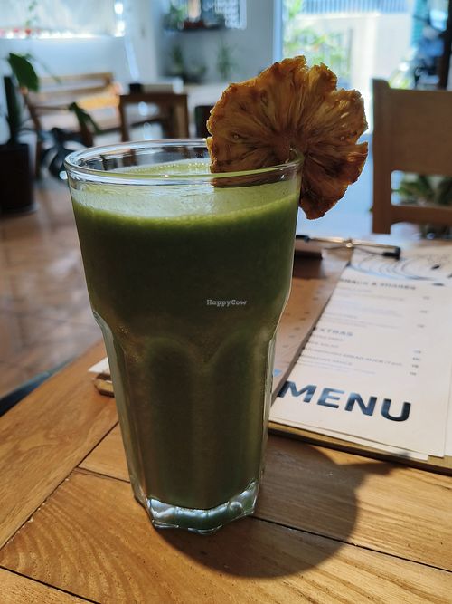 Kale smoothie at Phyto Bistro in Nha Trang