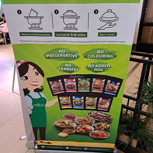 Banner at Simple Life Healthy Vegetarian Restaurant - Pavilion Bukit Jalil  in Kuala Lumpur