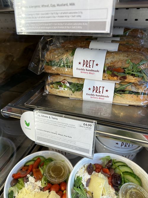   at Pret A Manger - Glasgow Central Station in Glasgow