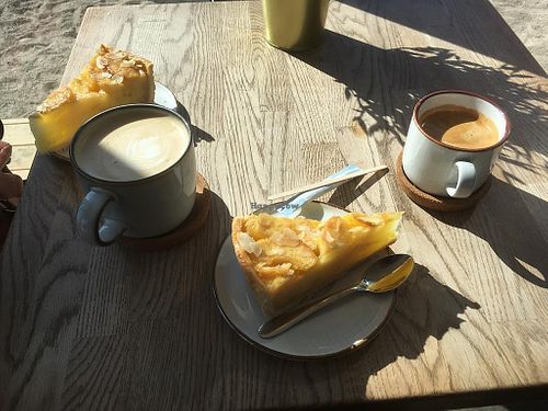 Vegan apple pie  at Ateik Ateik in Klaipeda