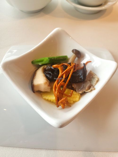 Amuse bouche at Lung King Heen in Hong Kong Island