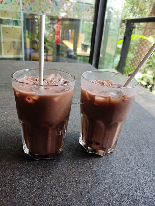 Iced chocolate milk at The Habitat Cafe and Retail in Penang