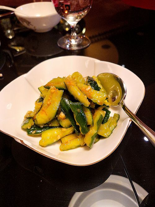 Jade garlic cucumber at Grand Majestic Sichuan in Hong Kong Island