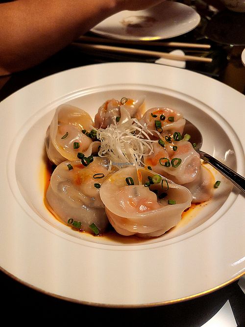 Vegetarian wantons at Grand Majestic Sichuan in Hong Kong Island