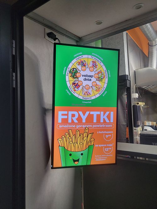 Sign at Vebap in Warsaw