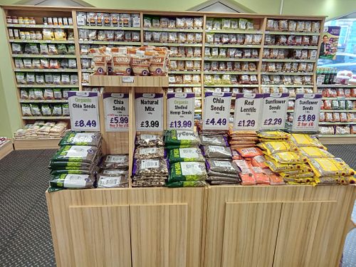 Nuts, seeds, lentils at Grape Tree  in Keswick