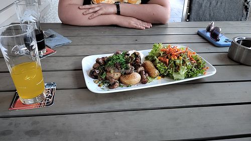 Potatoes with mushrooms at Stadtgespräch in Olsberg