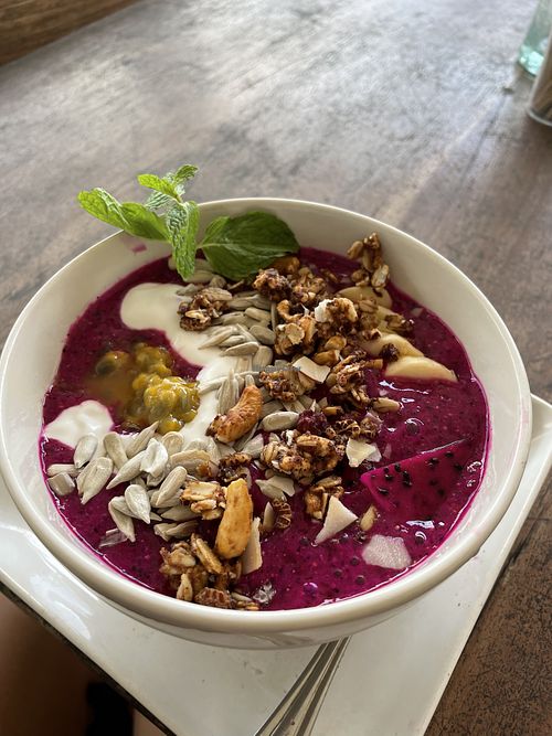 Smoothie bowl  at Molecha Organic  in Gianyar
