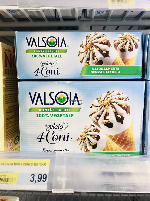 Vegan ice cream   at Carrefour Market  in Pompei