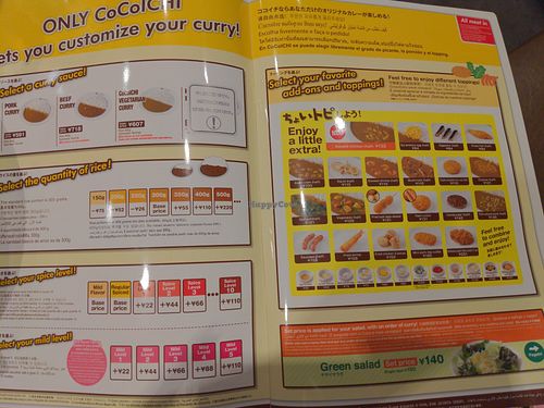 Create your own menu with vegetarian base at CoCo Ichibanya - OBP Twin21 in Osaka
