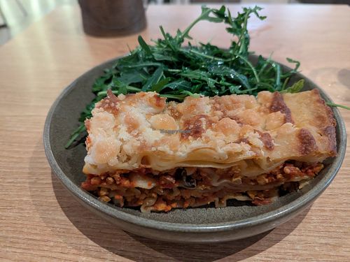 Lasagne at ZEITGEIST Café in Lyon